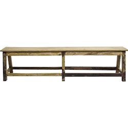 Långbänk av återbrukat material, 180cm, Handgjord