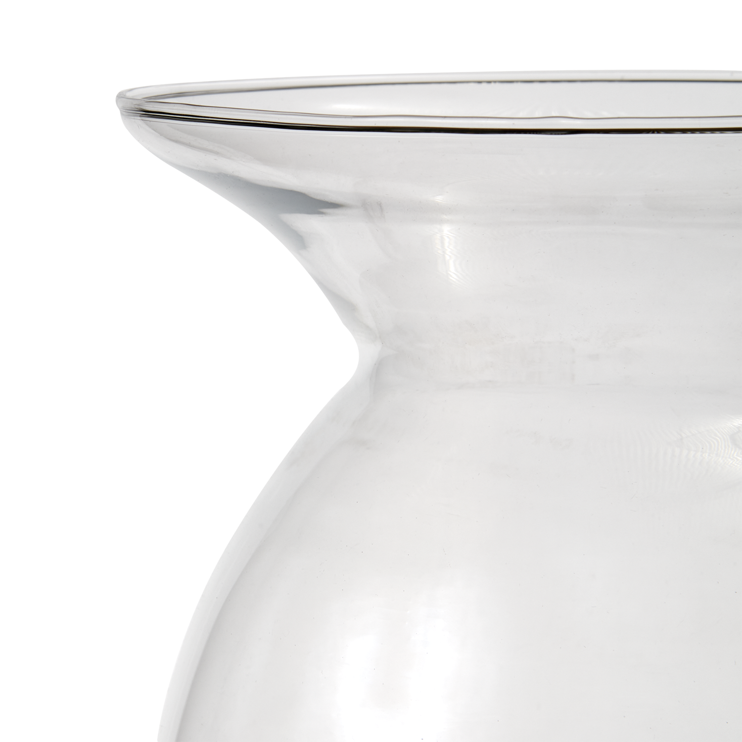 Munblåst vas i lekfull design, 50cm