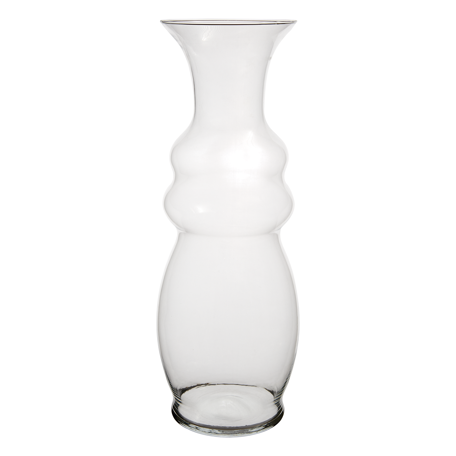 Munblåst vas i lekfull design, 50cm