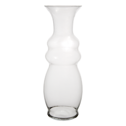 Munblåst vas i lekfull design, 50cm