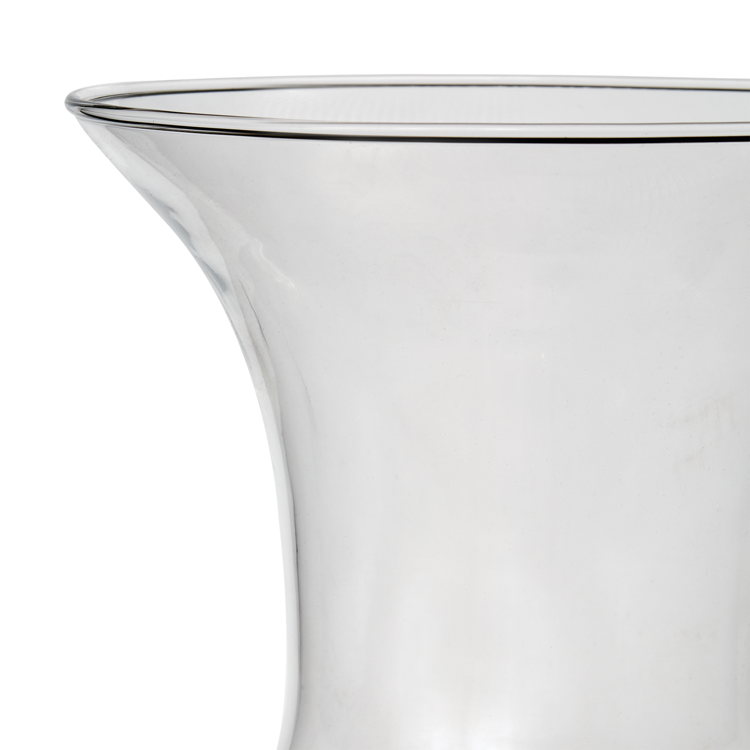Munblåst vas i lekfull design, 50cm