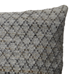 Kuddfodral gjord av garn av återvunna PET-flaskor, Grå/Flerfärgad, 110x40cm