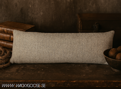 Kuddfodral gjord av garn av återvunna PET-flaskor, Grå/Flerfärgad, 110x40cm