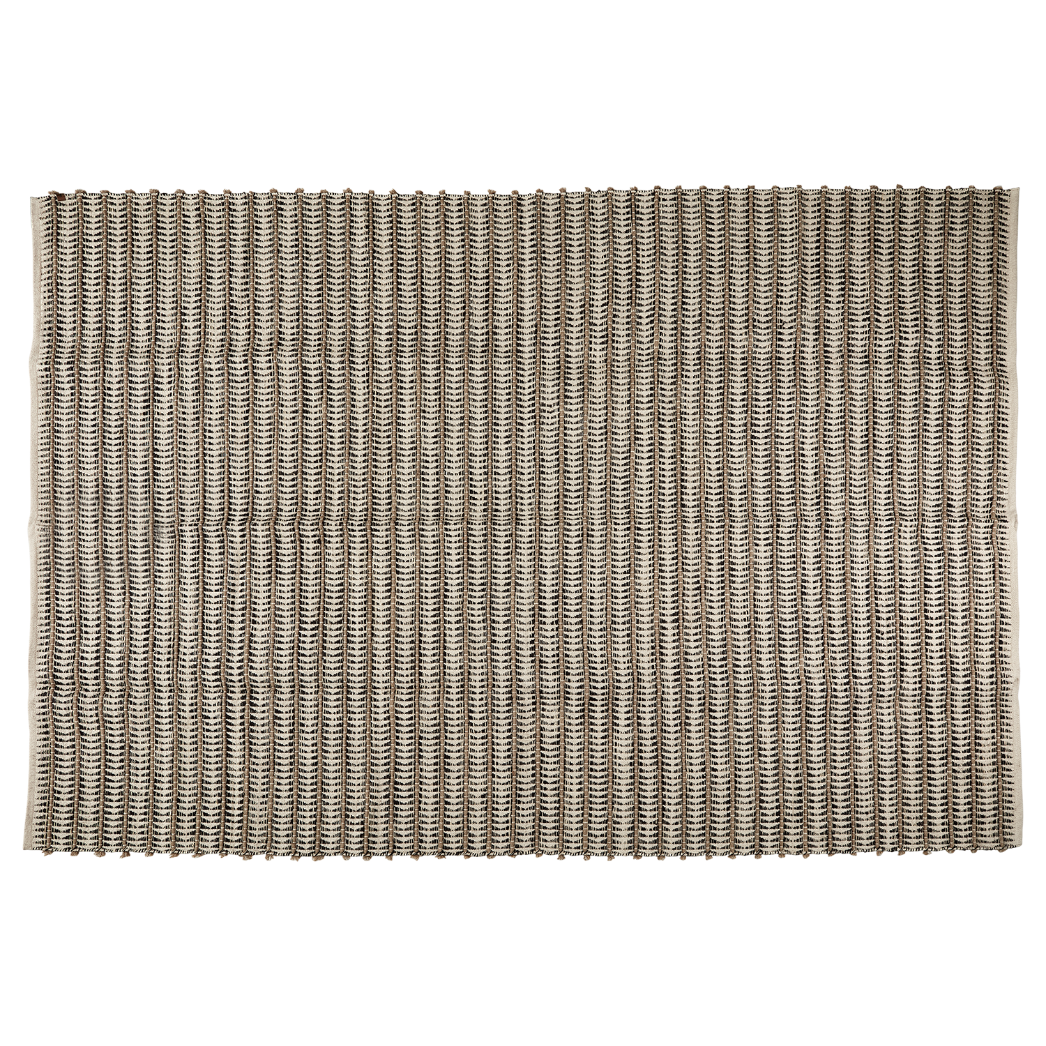 Matta i bomull & jute, Grå/Elfenben/ Natur, 300x200cm