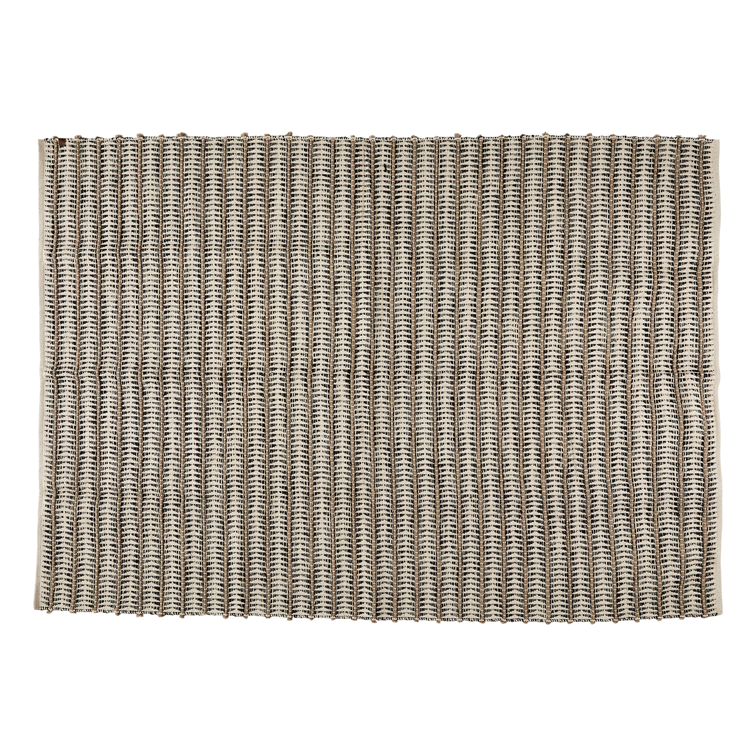 Matta i bomull & jute, Grå/Elfenben/ Natur, 240x170cm