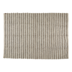 Matta i bomull & jute, Grå/Elfenben/ Natur, 240x170cm
