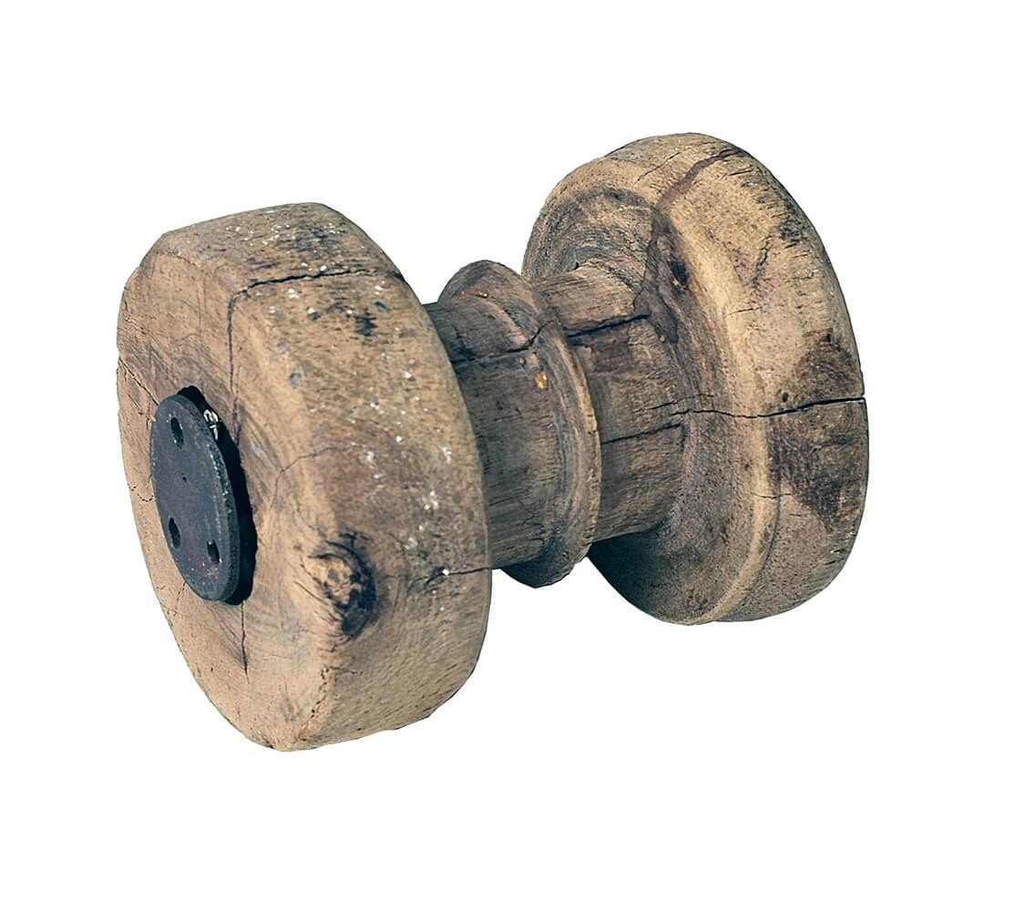 Unik Vintage krok/Knopp i trä