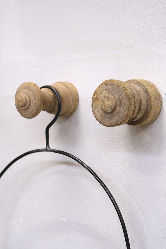Unik Vintage krok/Knopp i trä