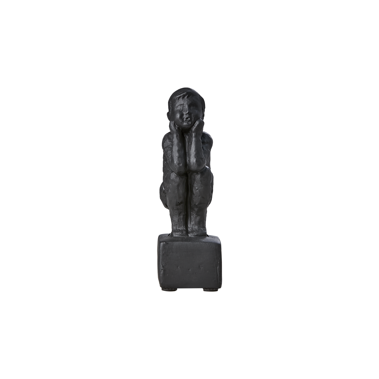 Dekorativ staty, 14cm, Svart
