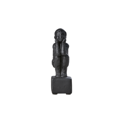 Dekorativ staty, 14cm, Svart