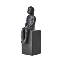 Dekorativ staty, 25cm, Svart