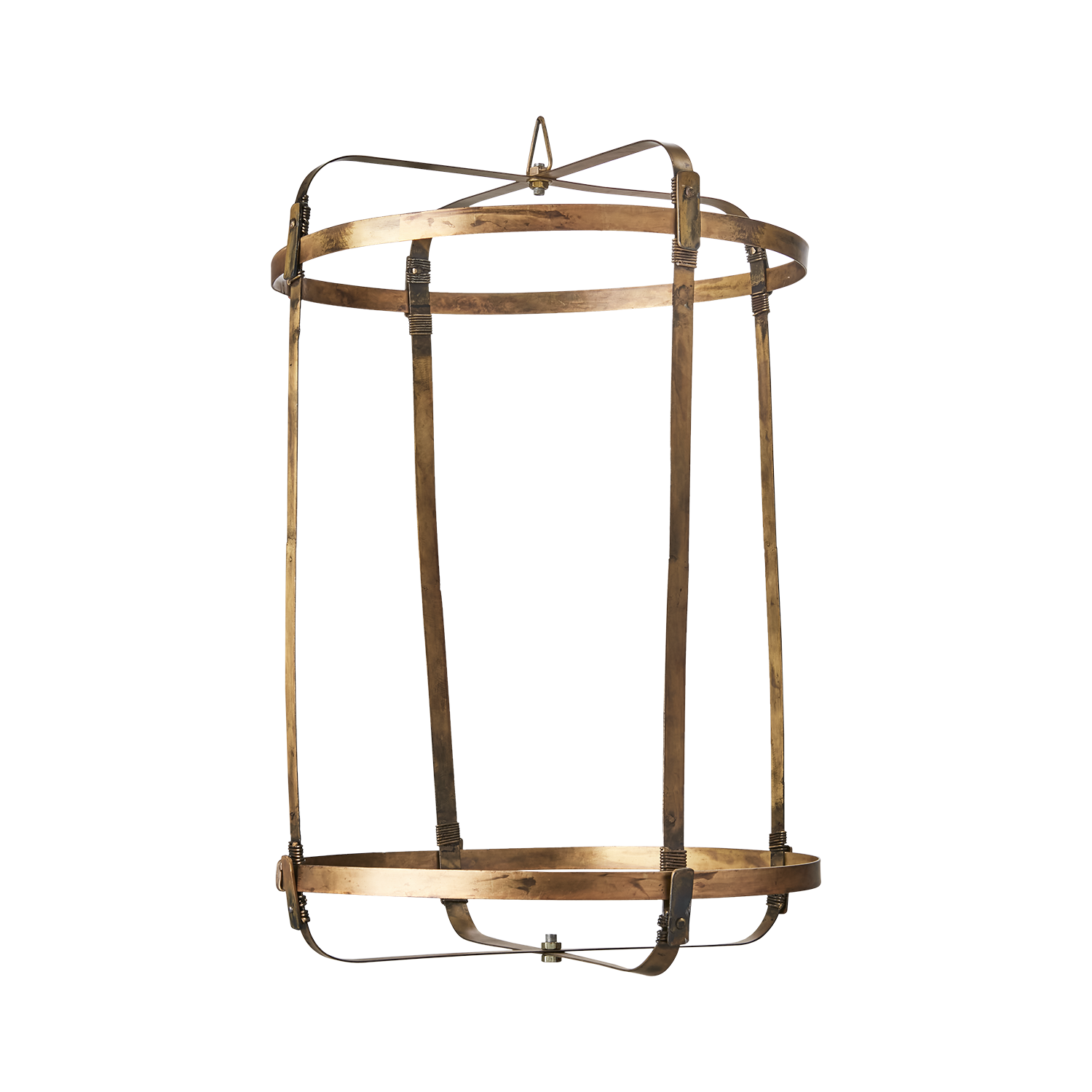 Lampstomme i järn, Ø42x61cmcm, Mässingfärgad