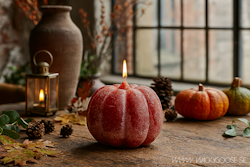 Handgjort Figurljus, Pumpa, Kola