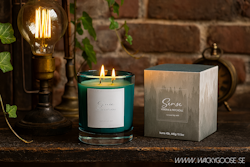 Doftljus med två vekar, ~45 h, Verbena & patchouli
