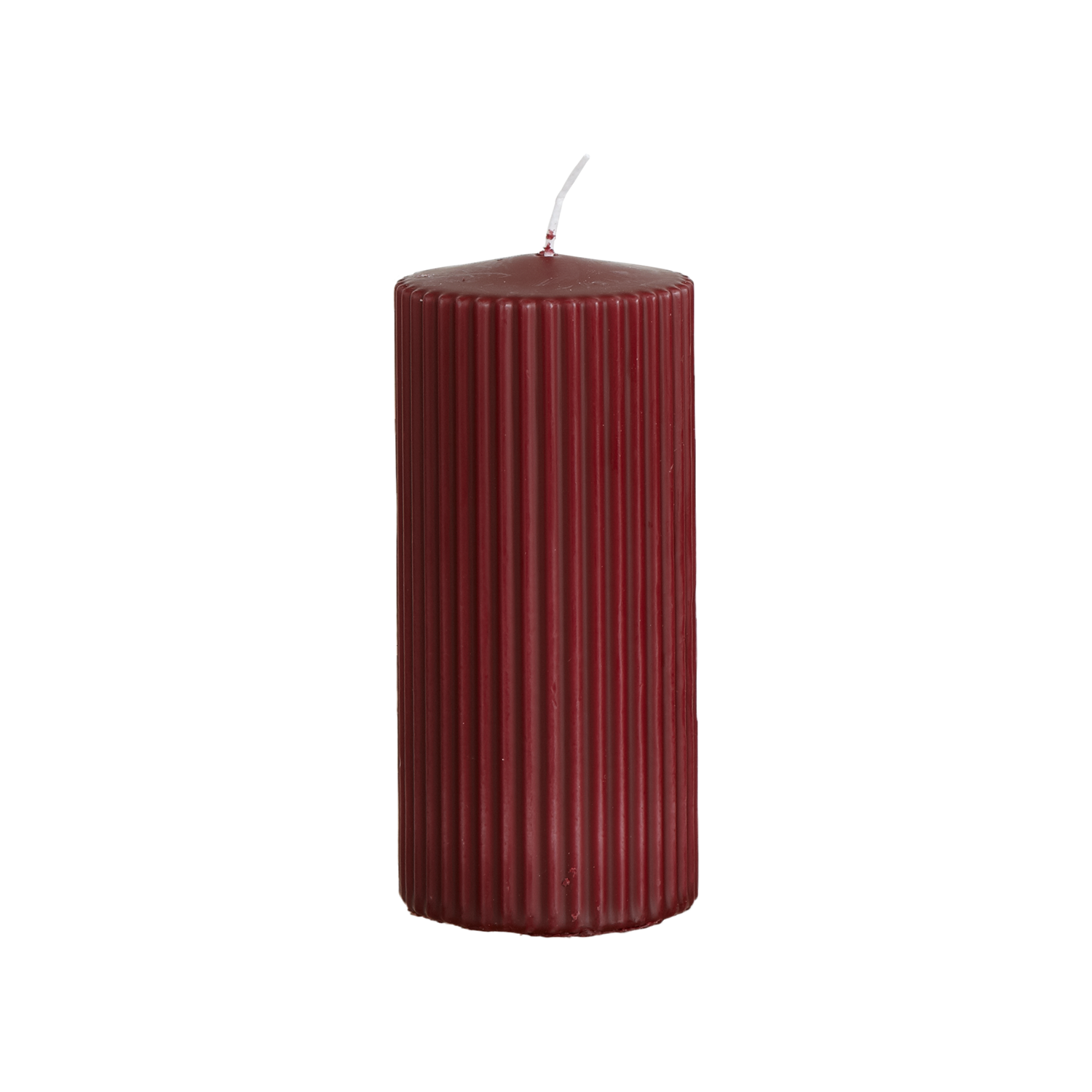 Vågigt blockljus, 15cm, Zinfanel