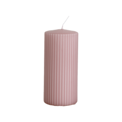 Vågigt blockljus, 15cm, Vintage lila