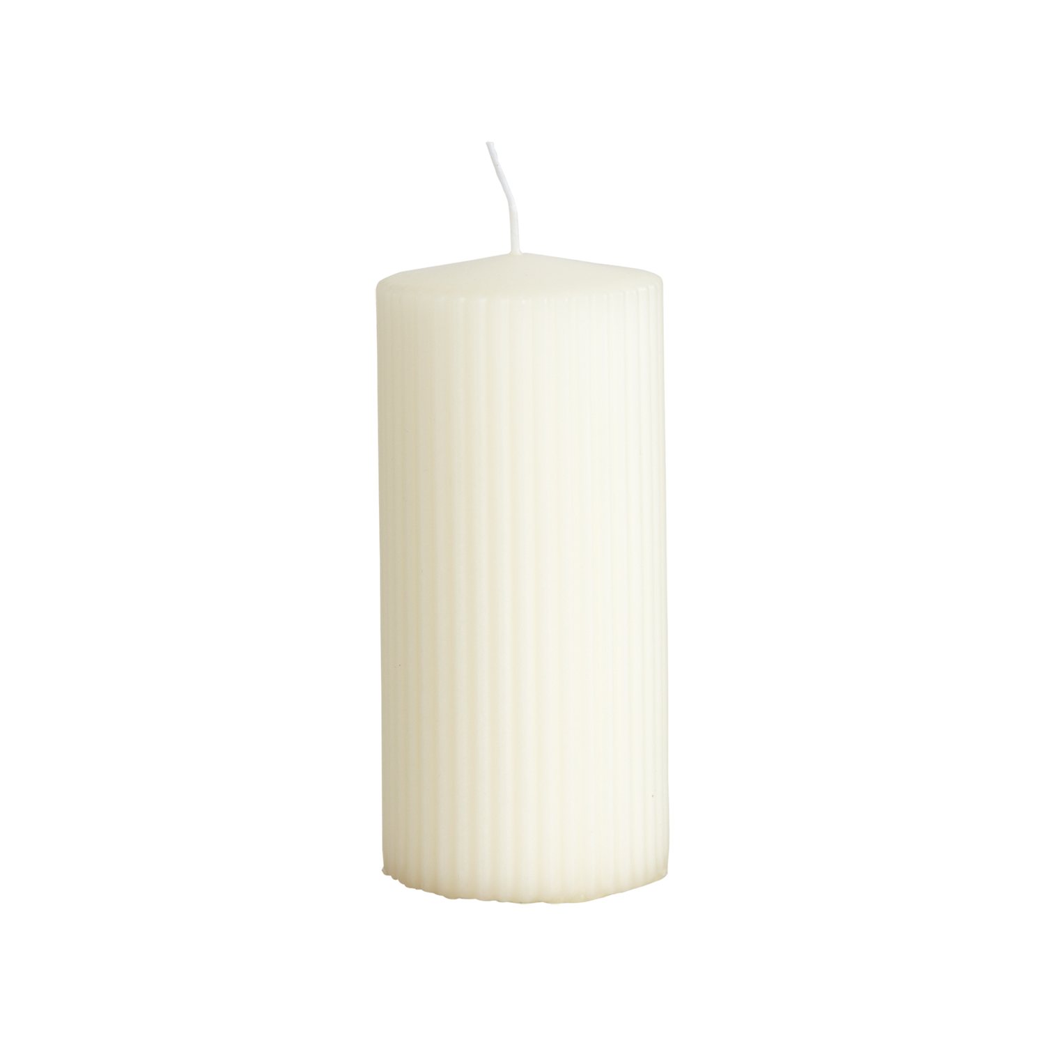 Vågigt blockljus, 15cm, Äggskal