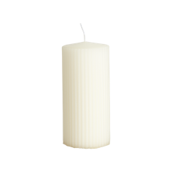 Vågigt blockljus, 15cm, Äggskal