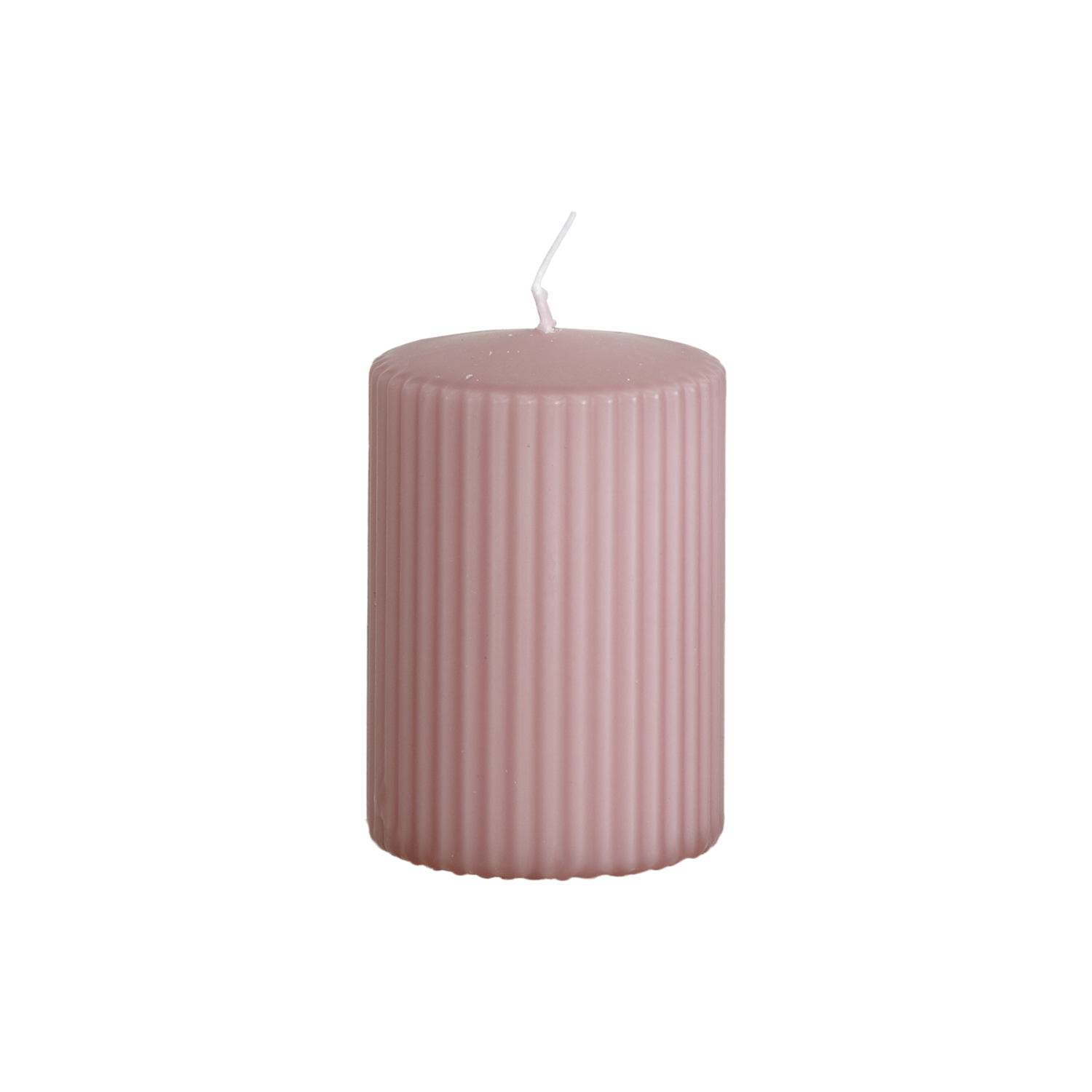 Vågigt blockljus, 10cm, Vintage lila