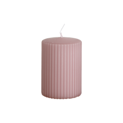Vågigt blockljus, 10cm, Vintage lila