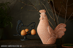 Dekoration i terrakotta, Tupp, 20cm