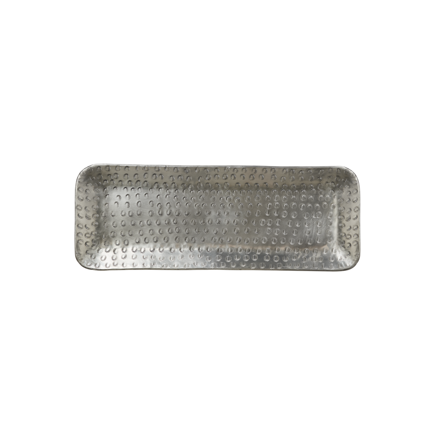 Vackert dekorationsfat, 50x18cm, Silver