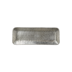 Vackert dekorationsfat, 50x18cm, Silver
