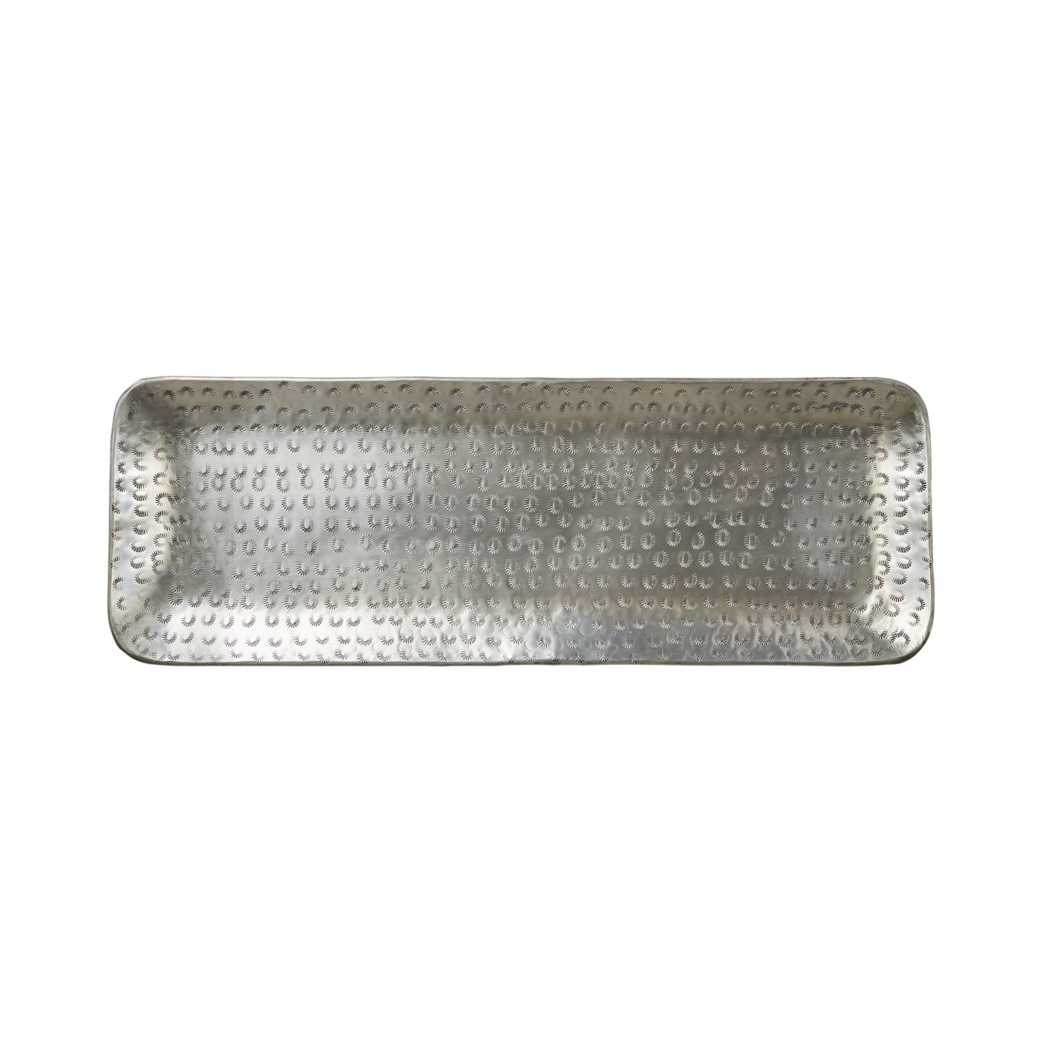 Vackert dekorationsfat, 60x21cm, Silver