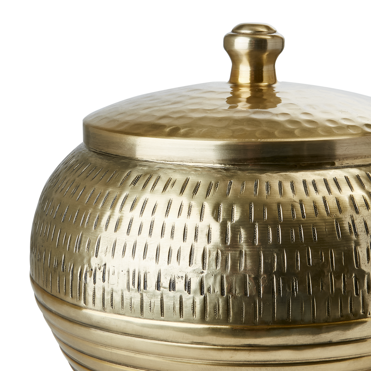 Vacker Urna med lock, Ø30cmxH32 cm, Mässing