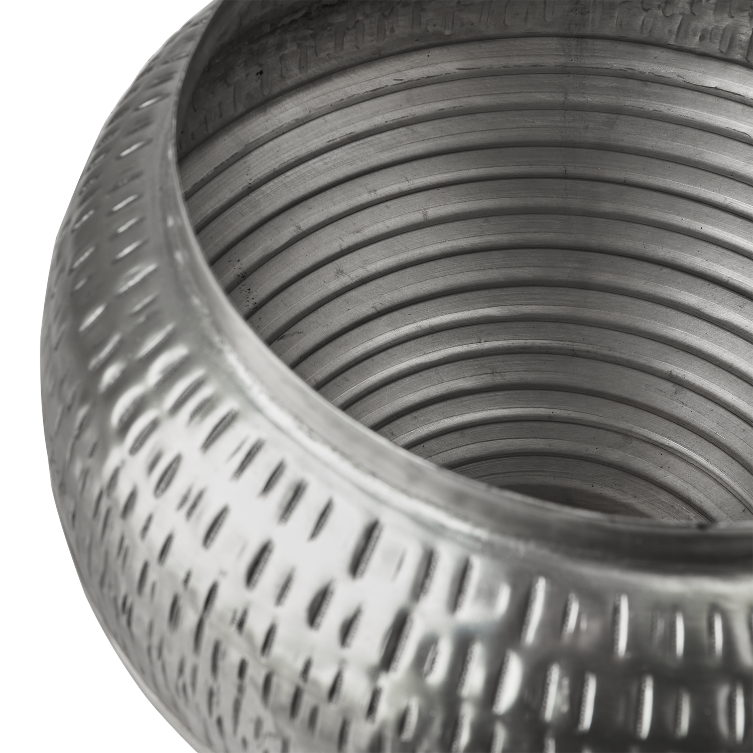 Vacker Urna med lock, Ø30cmxH32 cm, Silver