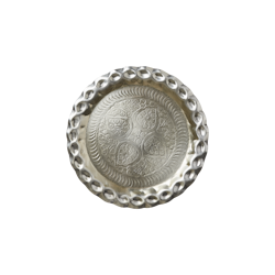 Vackert dekorationsfat, Ø30cm, Silver