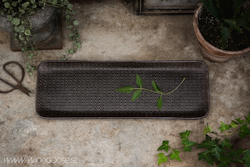 Vackert dekorationsfat, 50x18cm, Svart