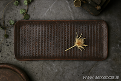 Vackert dekorationsfat, 40x16cm, Svart