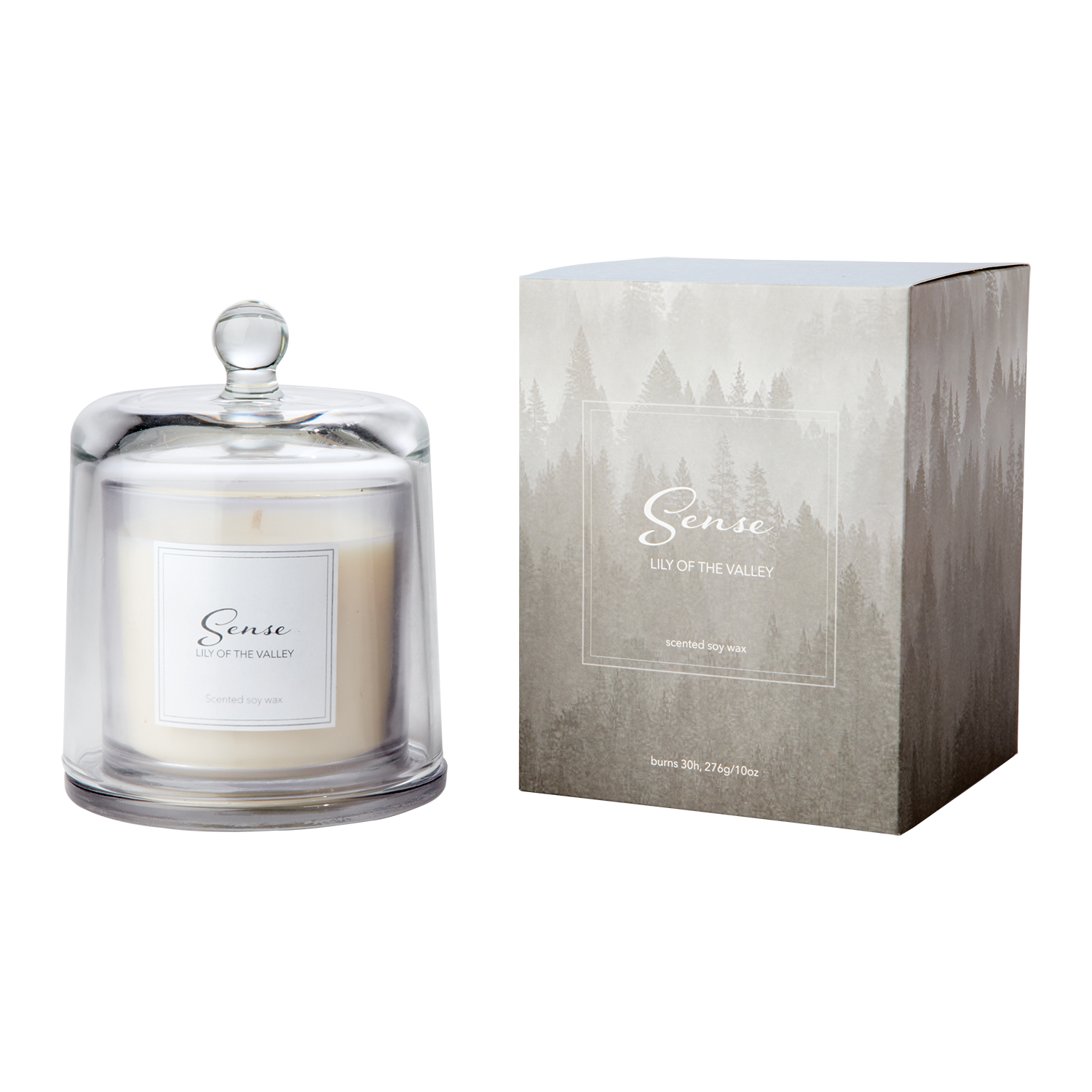 Doftljus med glaskupa, Lily of the Valley