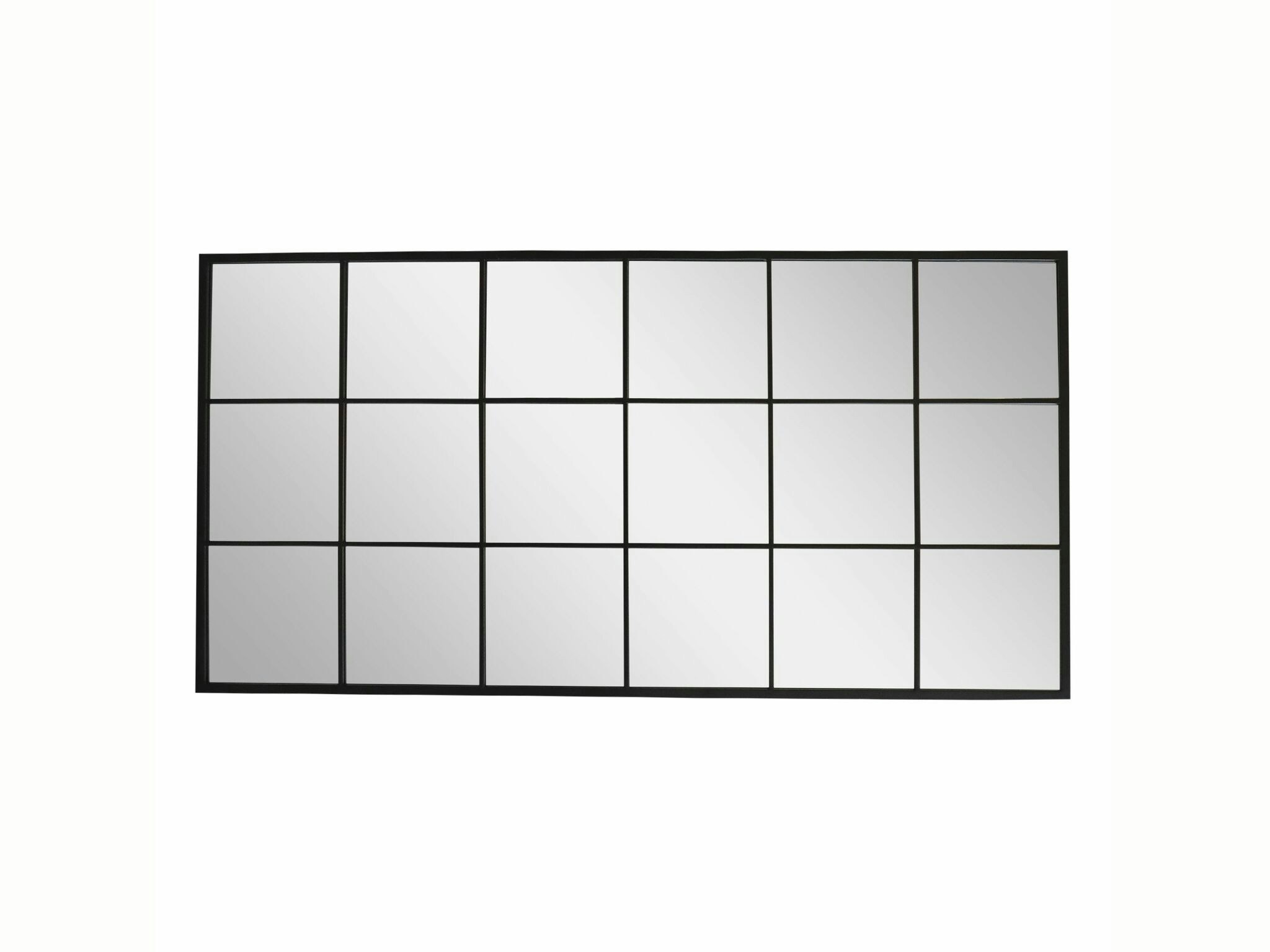 Industriell Helkroppsspegel i järn och glas - 180x90cm