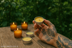 Myggljus/Värmeljus, 25-pack Citronella, Gul