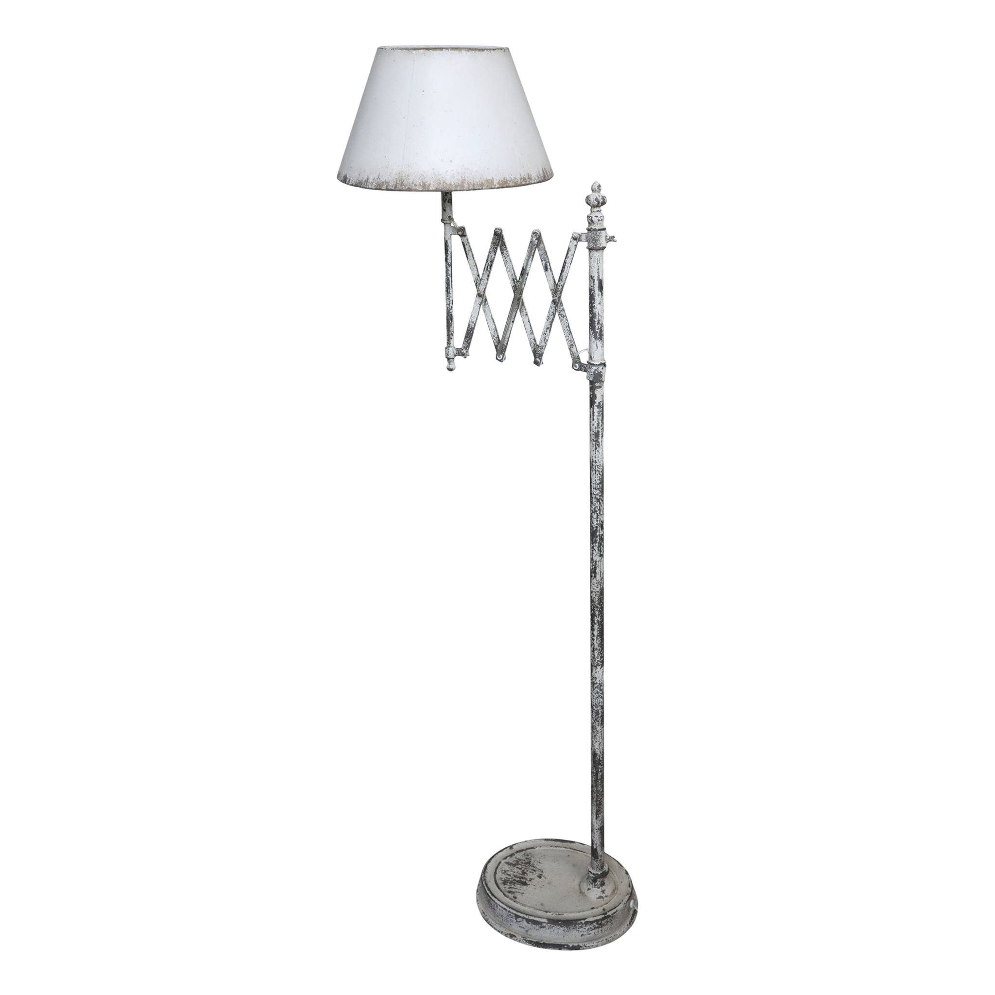 Golvlampa i fransk lantstil, Järn