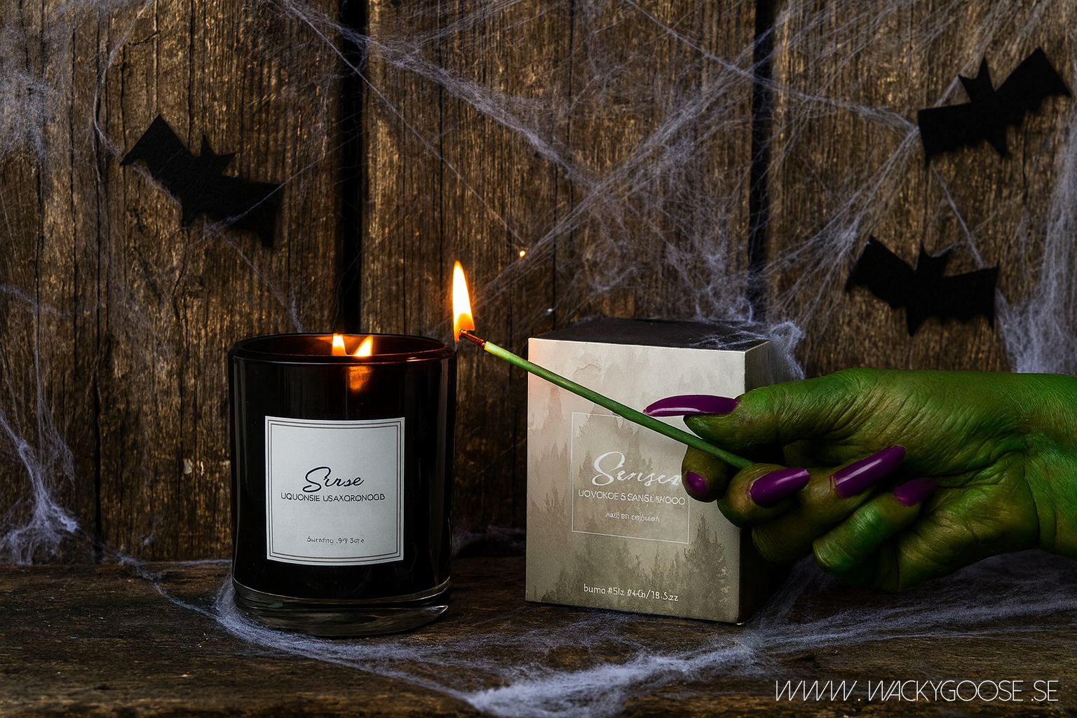 Doftljus med två vekar, ~45 h, Liquorice & sandalwood