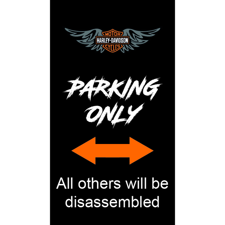Harley Davidson - Wings - Parkeringsskylt