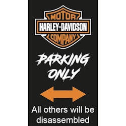 Harley Davidson - Parkeringsskylt