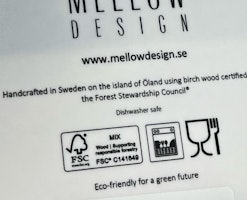 Bricka med skånska ord och uttryck