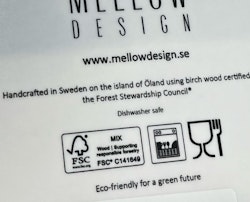 Bricka med skånska platser och benämningar