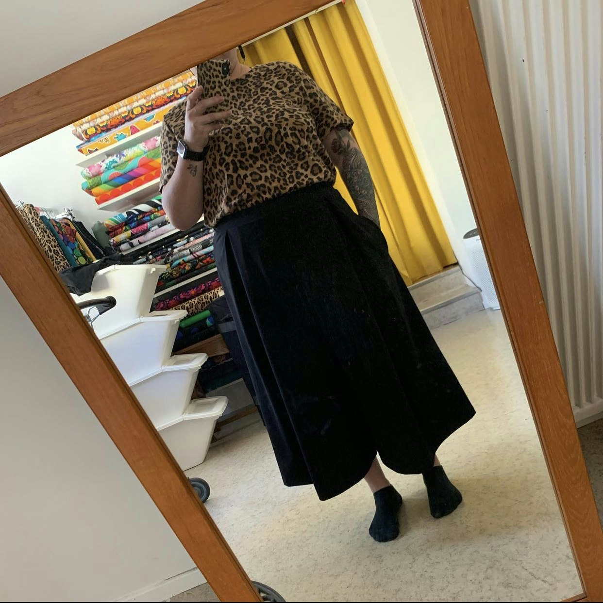 Whales Print Culottes 3/4-långa