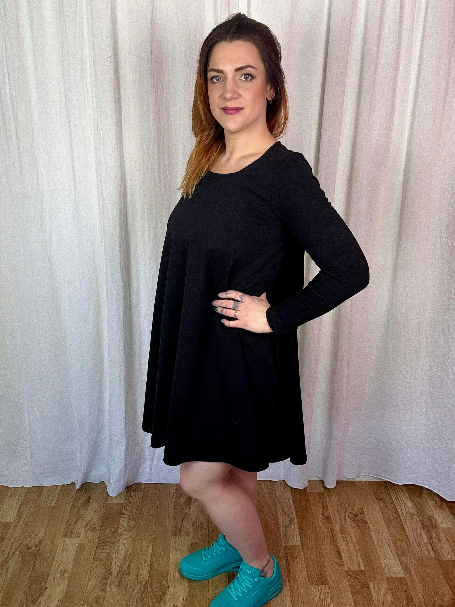 Pink Ink Flow Dress