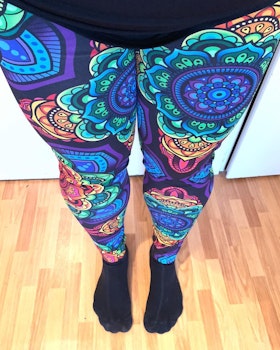 Panter blue/pink Leggings