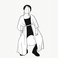 Kaftan med knytband Storyshopping