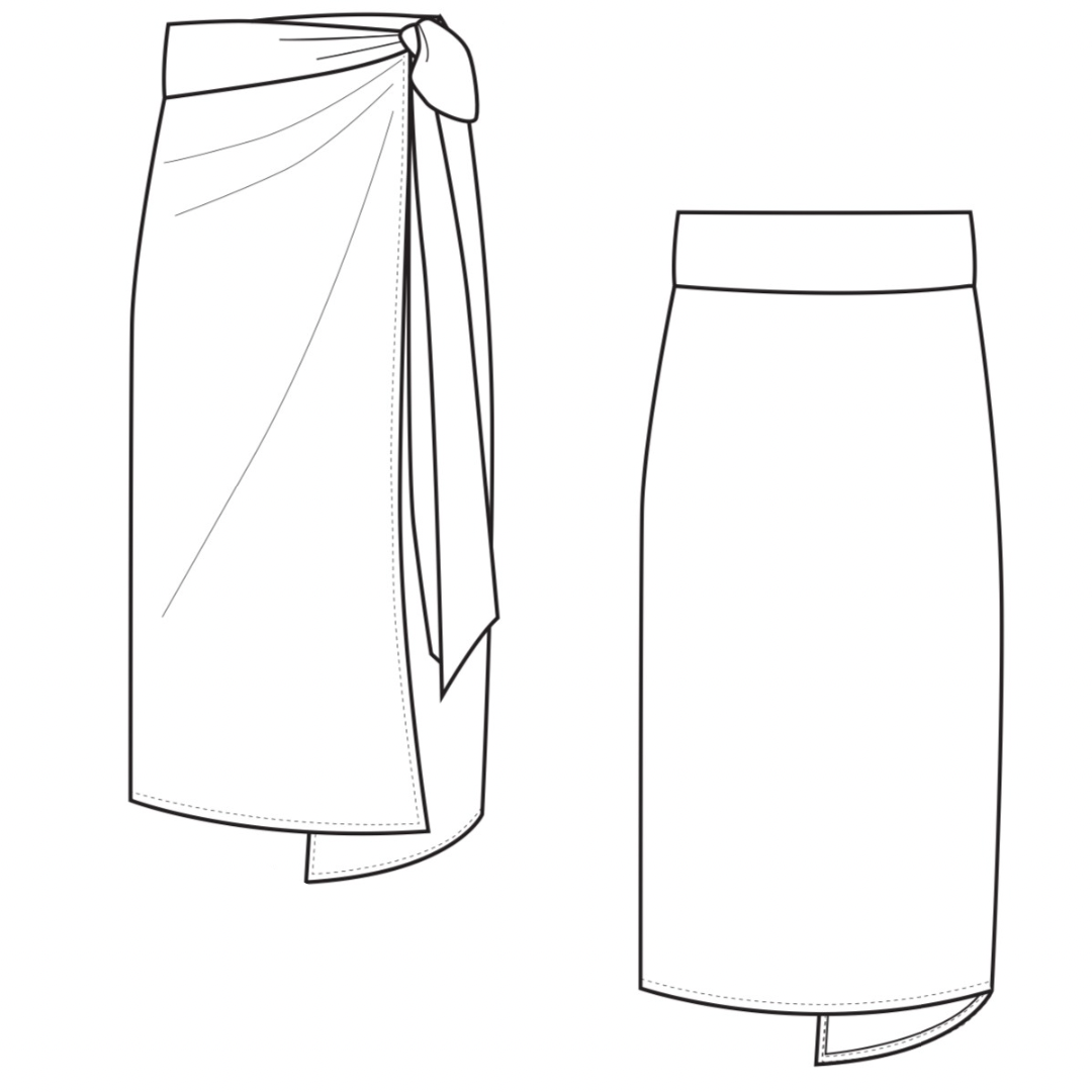 Feministkurbits Wrap skirt