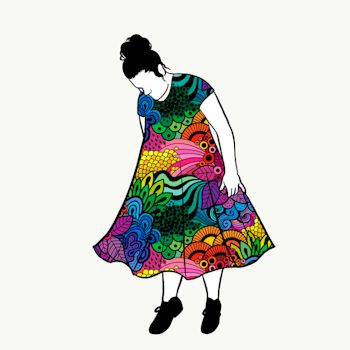 Groovy Rainbow Groove Dress