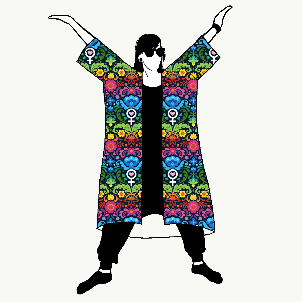 Feministkurbits Jersey kimono