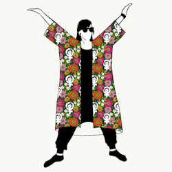 Fight like a girl Jersey kimono